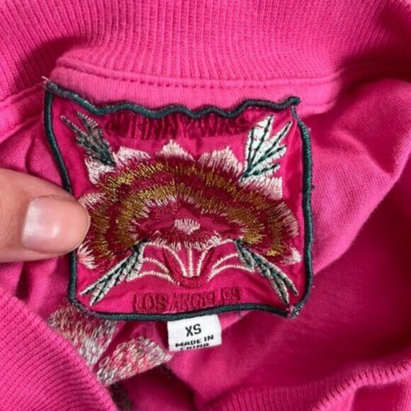 Johnny Was Orchid Floral Top - Picture 6 of 10